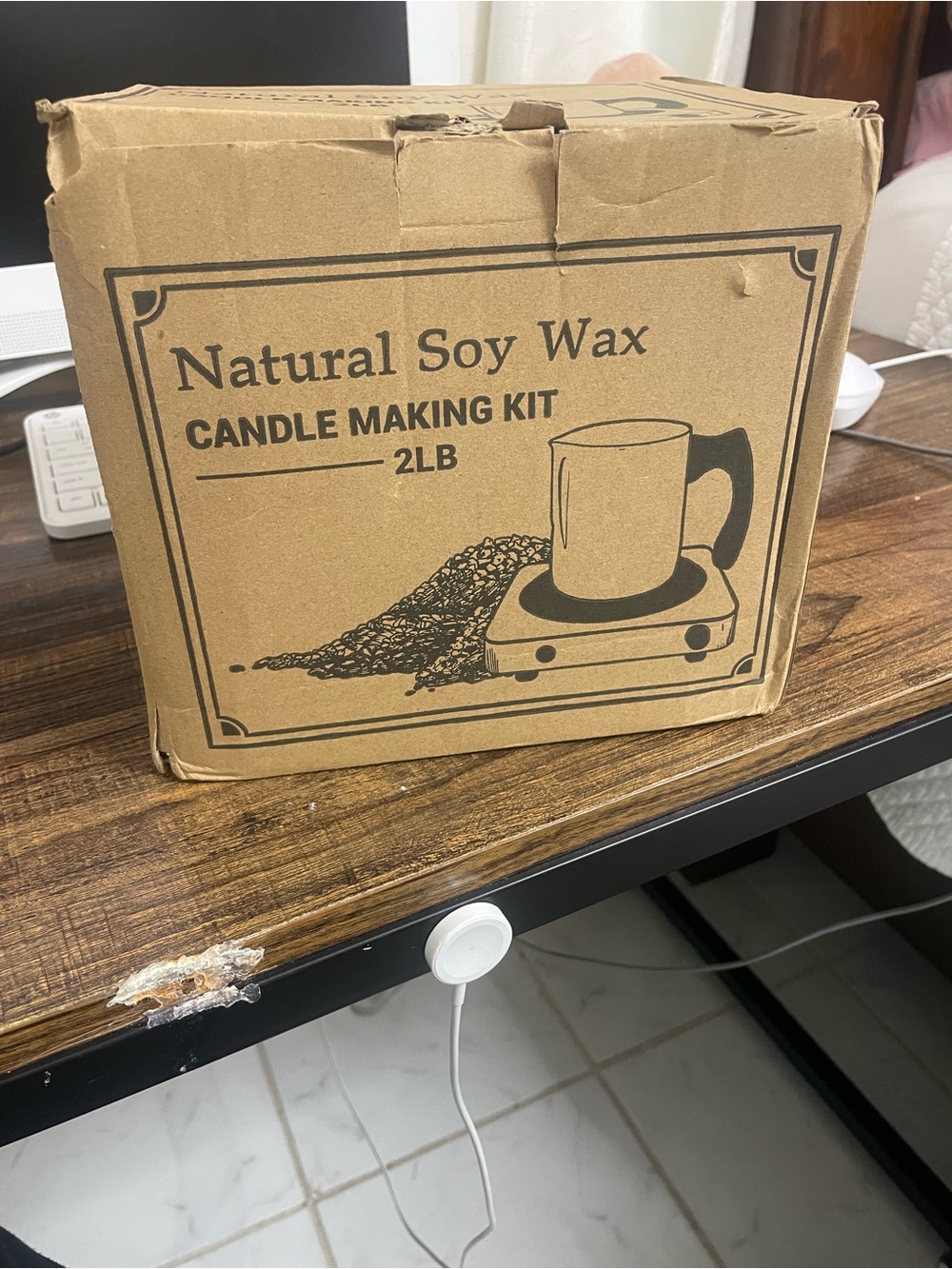 Natural Soy Wax Candle Making Kit — Brown